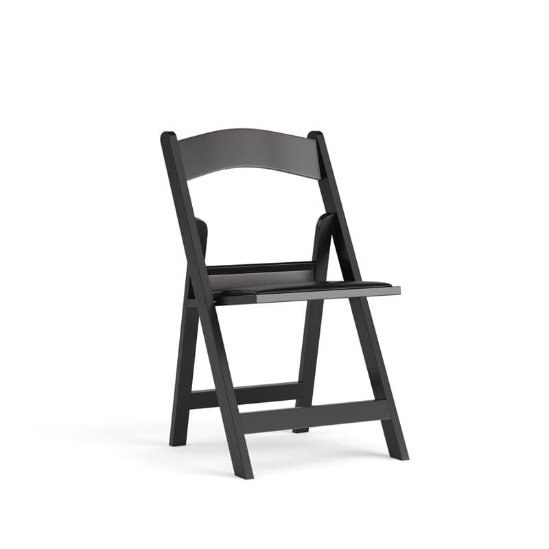 Hercules Folding Chair 800 LB Black Resin Vinyl 1/Each