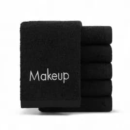HOSPECO® Makeup Remover Washcloth 13X13 IN Black Cotton 6 Count/Pack 24 Packs/Case