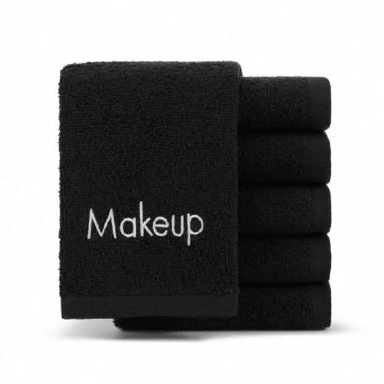 HOSPECO® Makeup Remover Washcloth 13X13 IN Black Cotton 6 Count/Pack 24 Packs/Case