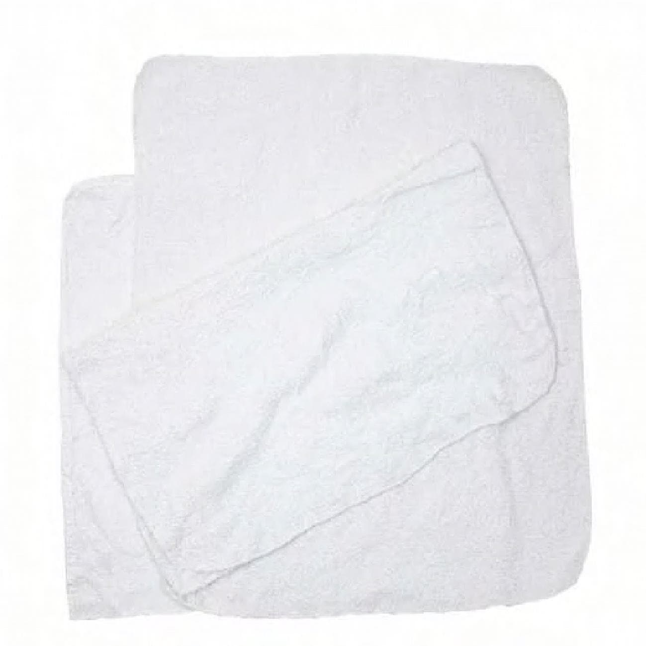 Bath Towel Rag 10 LB Terry Cloth Finished Cut 1/Case