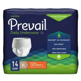 Prevail® Underwear XL Extra Absorbent 14 Count/Bag 4 Bags/Case