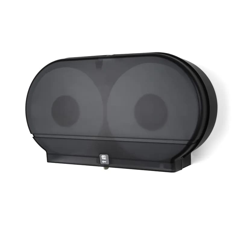 Toilet Paper Dispenser Black Jumbo (JRT) Universal Twin 4/Case