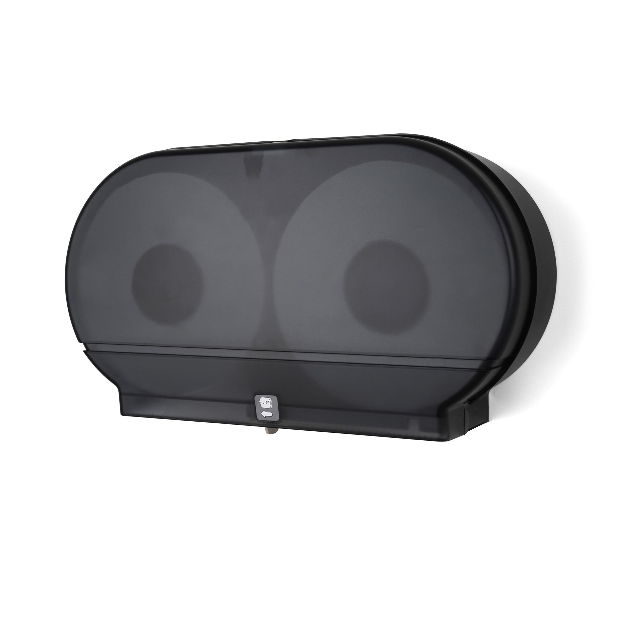 Toilet Paper Dispenser Black Jumbo (JRT) Universal Twin 4/Case