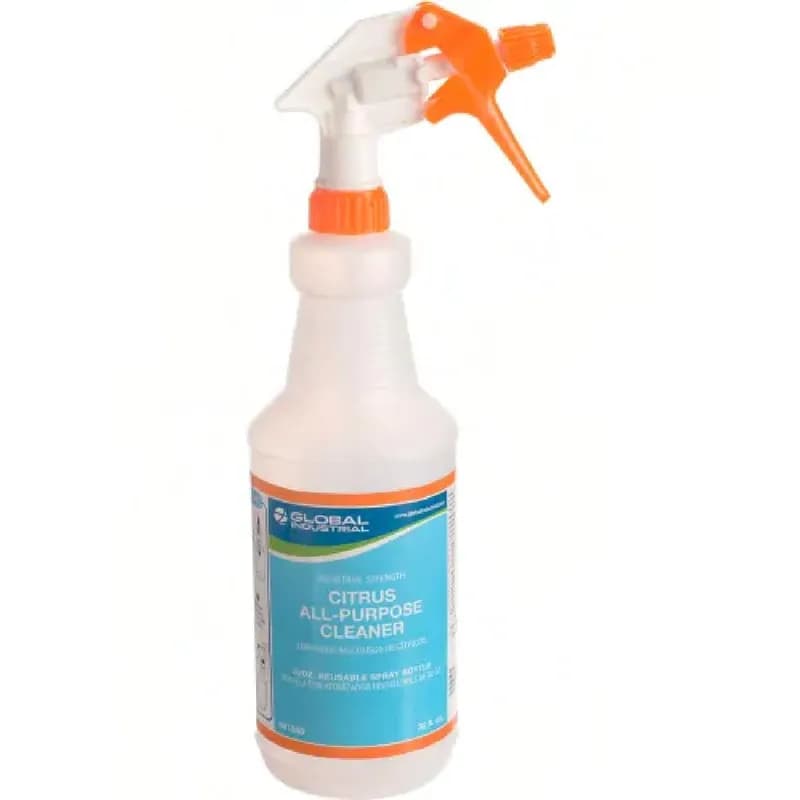 Global Industrial™ Spray Bottle & Trigger Sprayer 32 FLOZ Plastic For All-Purpose Cleaner 12/Pack