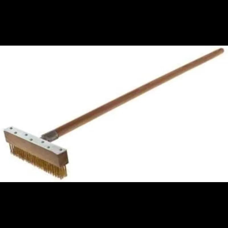 Oven Brush & Scraper Maple Brass Wire 1/Each