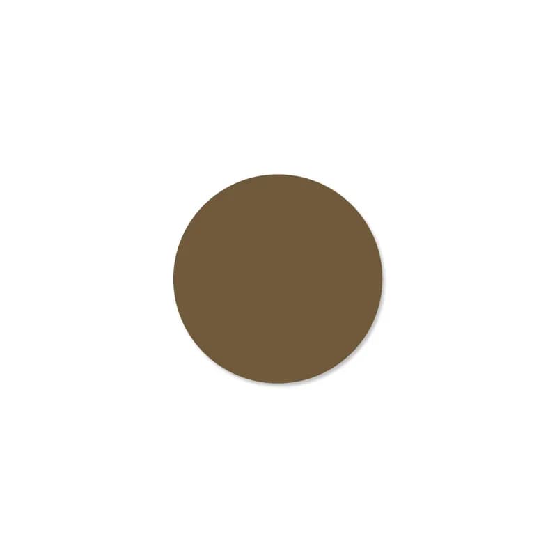DuraMark Label 1 IN Brown Circle Adhesive 1000/Roll