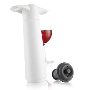 Vacu Vin Wine Saver/Stopper Plastic Rubber White Kit 1/Each
