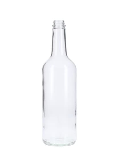 Liquor Bottle 750 mL Glass Round With 28-405 Neck Finish 12/Case