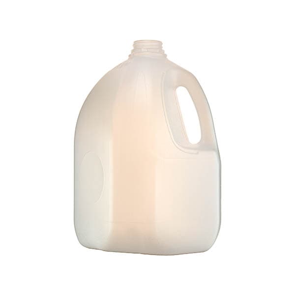 Dairy Bottle 128 OZ HDPE Natural Square With 238-400 Neck Finish 48/Case