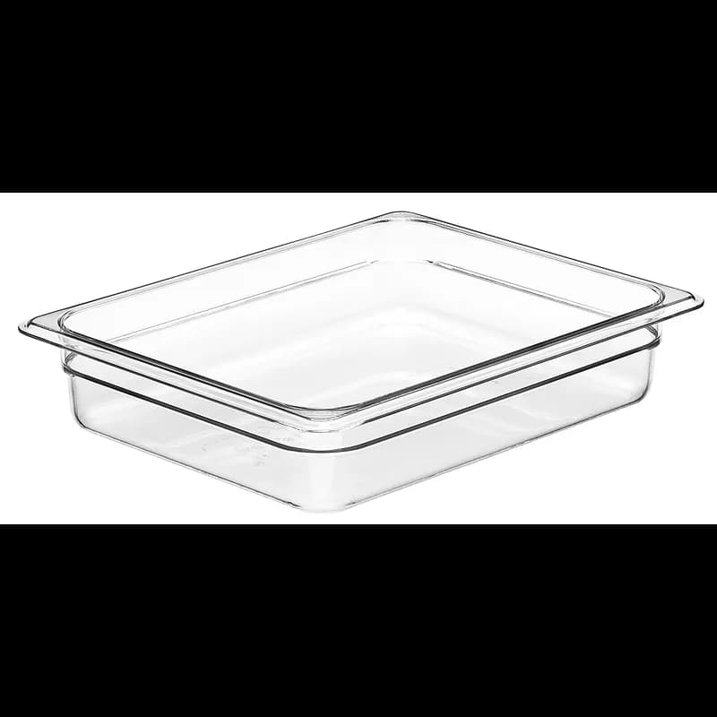 Camwear® Food Pan 1/2 Size 2 IN Clear 6/Case