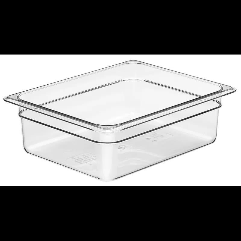 Camwear® Food Pan 1/2 Size 4 IN Clear Deep 6/Case