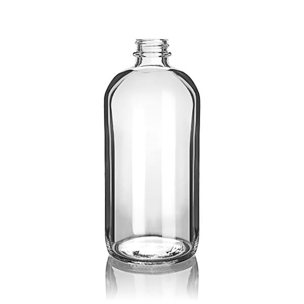 Piramal Juice Bottle 16 OZ Glass Round With 28-400 Neck Finish 12/Case