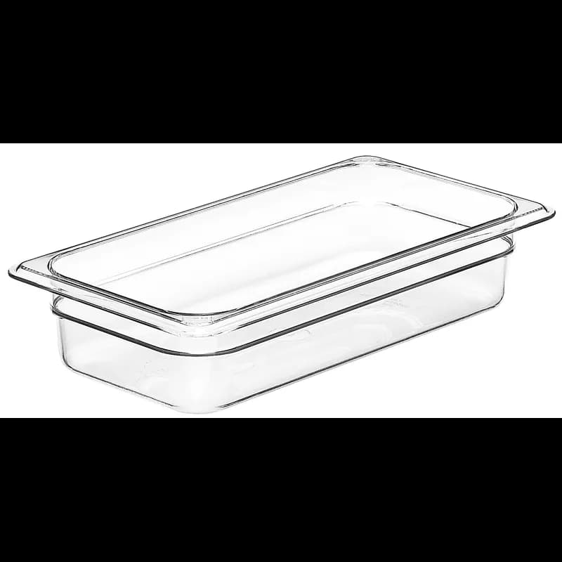 Camwear® Food Pan 1/3 Size 2.5 IN Clear 6/Case