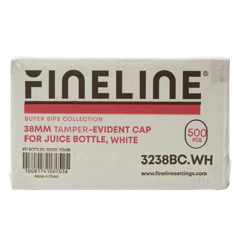 Cap Lid PP White Round For Juice Bottle Bottle Tamper-Evident 500/Case