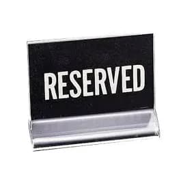 Sign Reserved 1/Each