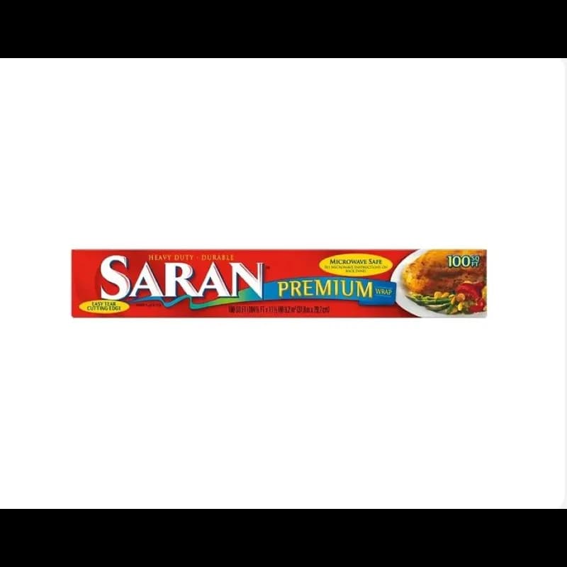 Saran™ Food Wrap 12IN X100FT LDPE Premium Heavy Duty Microwave-safe 12/Case
