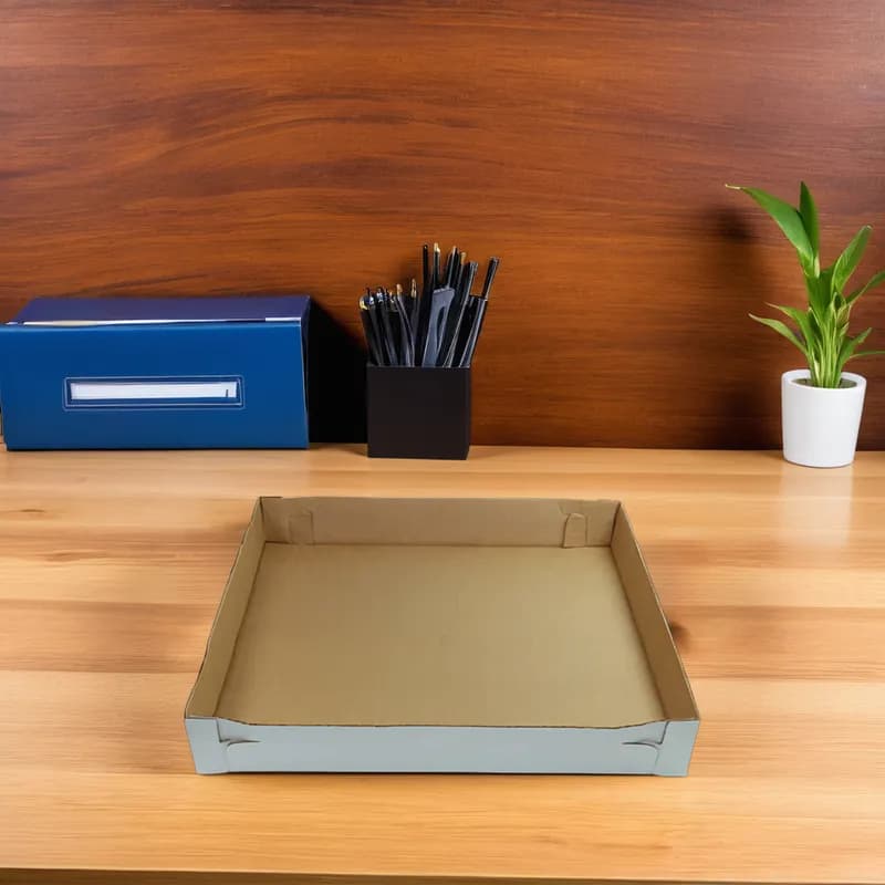 Cake Box 18X18X7 IN Corrugated Paperboard White Square 2-Piece 25/Bundle