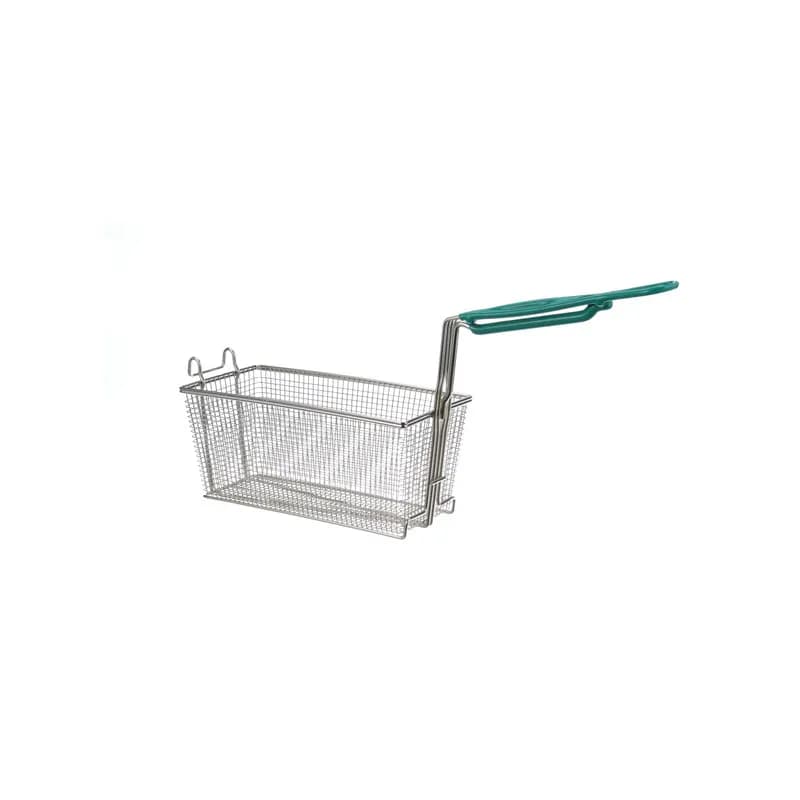 E-Z Grip Fry Basket Nickel Plated Plastic Rectangle Twin With Front Hook 1/Each