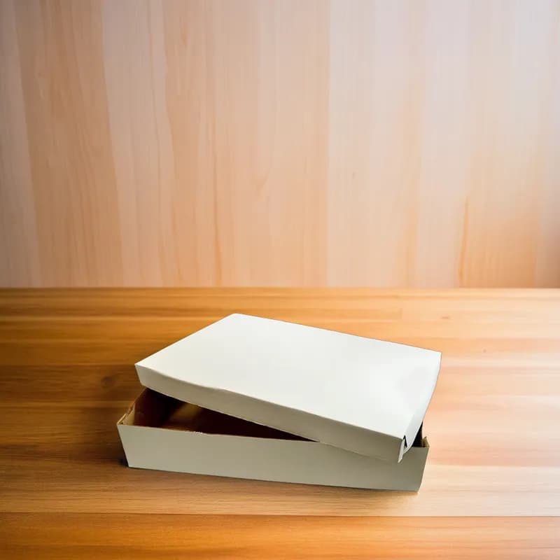 Cake Box 18X14X5 IN Corrugated Paperboard Rectangle 2-Piece 25/Bundle