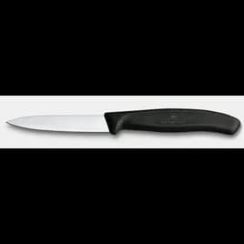 Swiss Classic Paring Knife 3.25 IN Polypropylene (PP) Stainless Steel Black Straight Edge Dishwasher Safe 1/Each