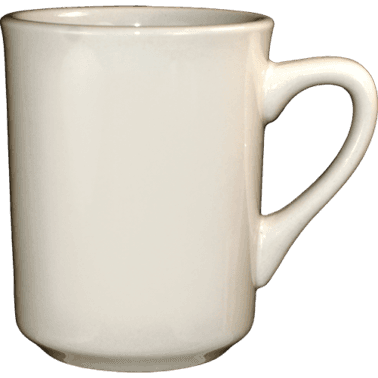 Roma™ Toledo Mug 8.5 FLOZ Stoneware American White Round 36/Case