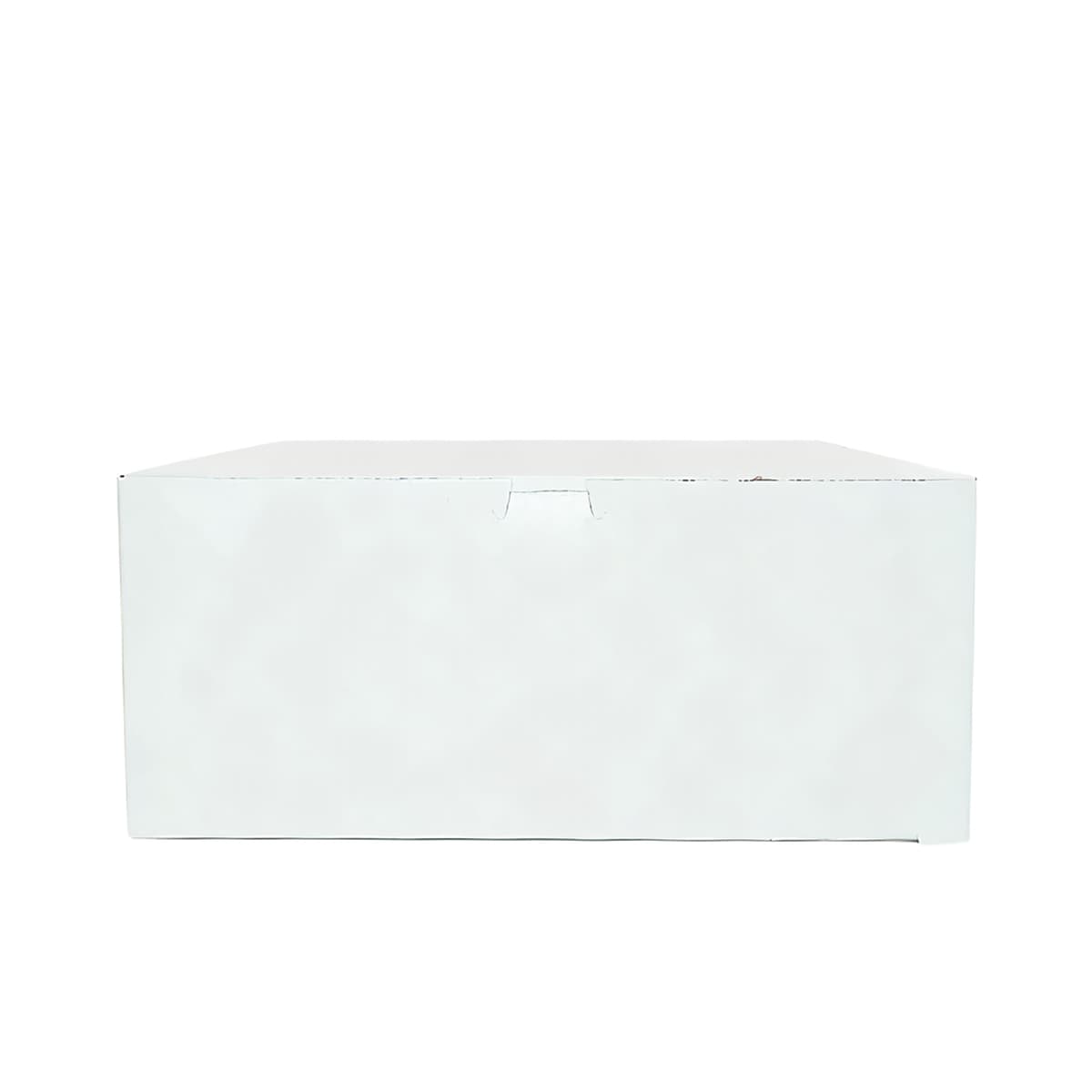 Easy Lock Cake Box 14X14X5.5 IN SUS Paperboard CRB White Square Lock Corner 1-Piece 50/Bundle