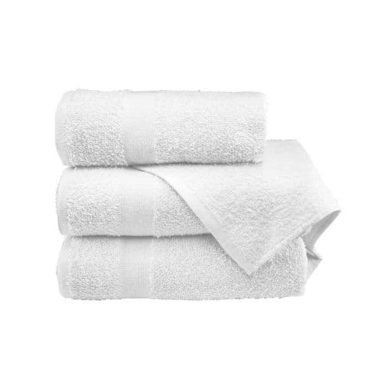Manchester Mills Essentials Classic Bath Towel 24X50 IN White Cotton Classic Cam Border 60/Case