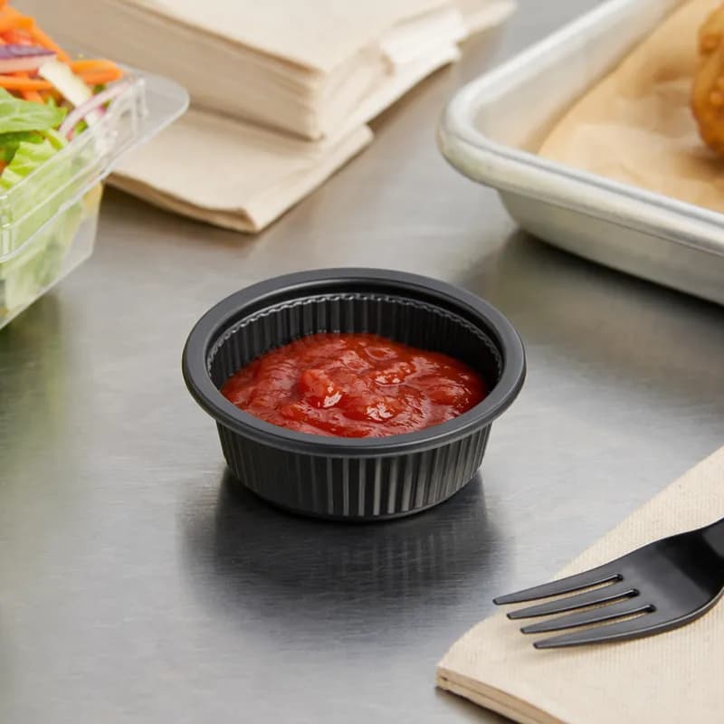 Take-Out Container Base 4 OZ Plastic Oven Safe 1356/Case