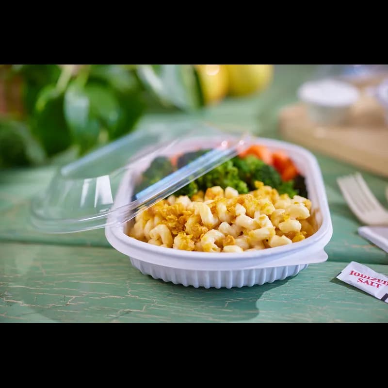 Food Container Base 24 OZ MFPP White Rectangle 252/Case