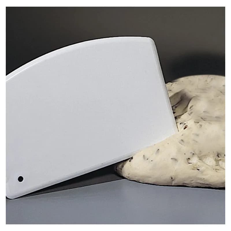 Bowl Dough Scraper 5.75X3.75 IN PE White Dishwasher Safe 12/Dozen