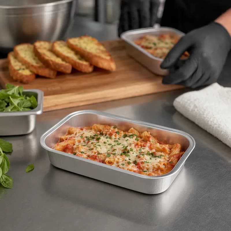 Casserole Take-Out Container 4X6 IN Aluminum 1000/Case