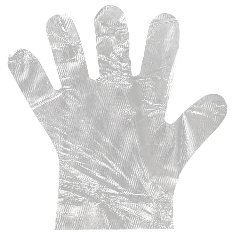 Victoria Bay Gloves Medium (MED) Clear LDPE Disposable Powder-Free 500/Pack