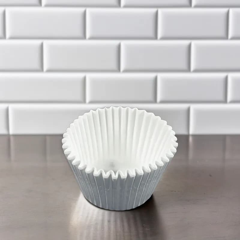Baking Cup 6X2.25X1.88 IN White Fluted 10000/Case