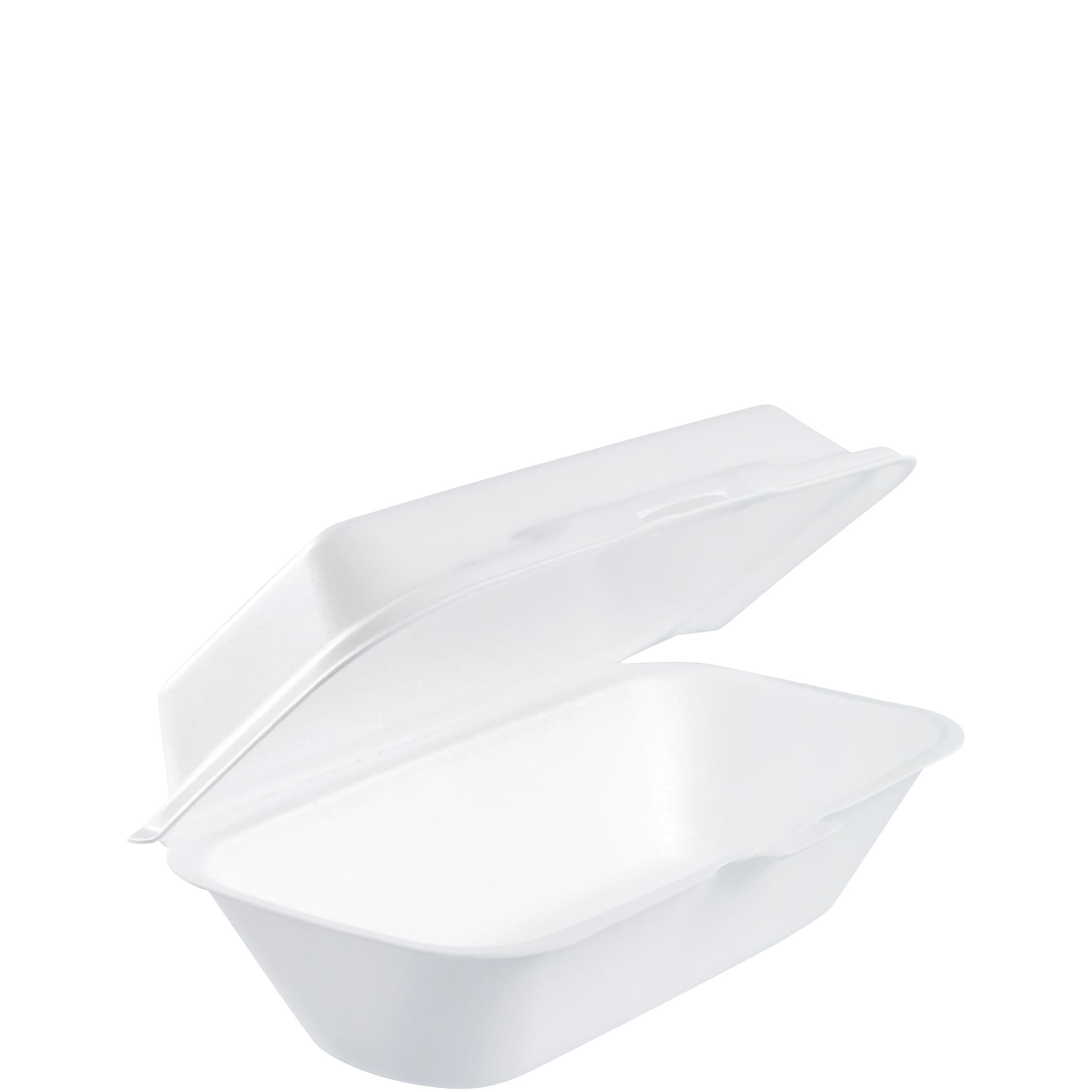 Dart® Hoagie & Sub Take-Out Container Hinged 9.8X5.2X3.3 IN XPS White Insulated Convertible 125 Count/Pack 4 Packs/Case