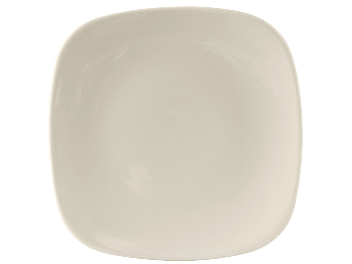 Plate 11 IN China Eggshell Square Fully Vitrified Glossy 12/Case