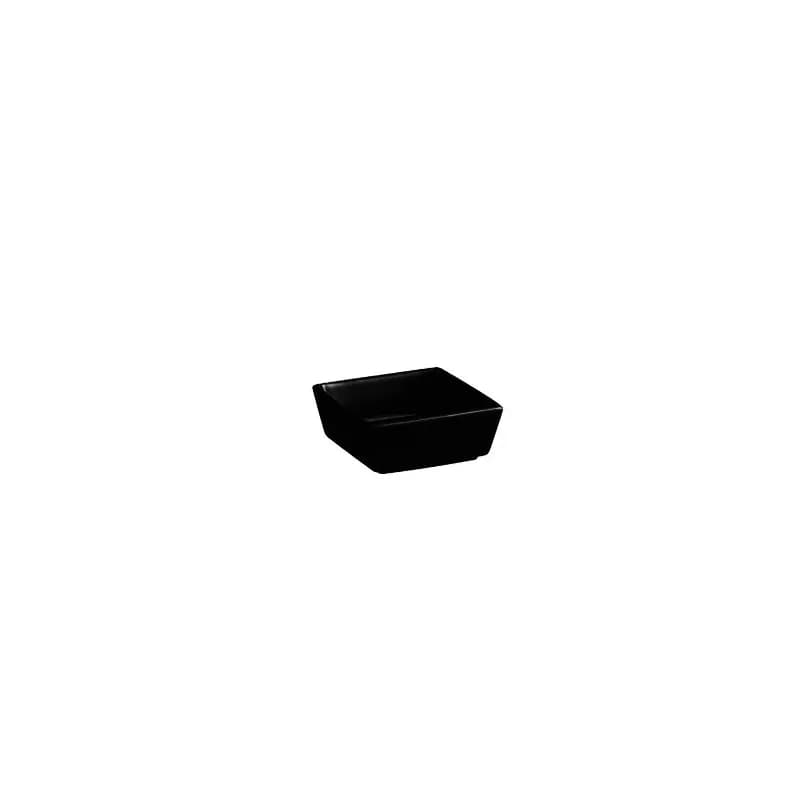 Bowl 3.5 IN 5 OZ Porcelain Black Square Dual Ovenable Dishwasher Safe 48/Case