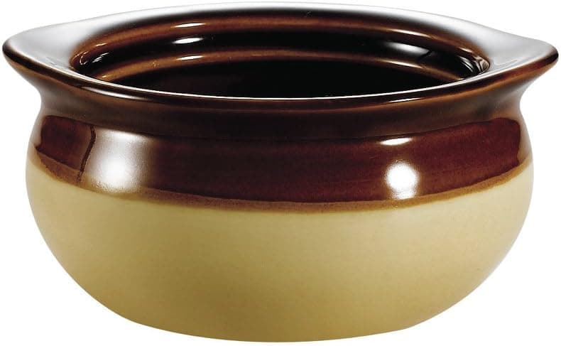 Onion Soup Crock 12 OZ Two-Tone 24/Case