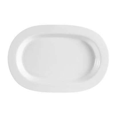 Platter 14X9.25X1.25 IN Porcelain Rectangle Specialty Dual Ovenable Dishwasher Safe 12/Case