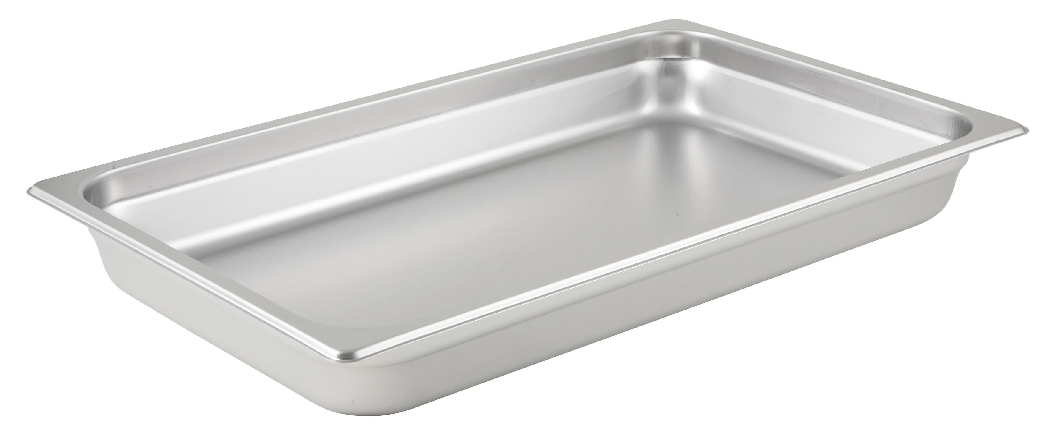 Steam Table Pan Full Size 20.75X12.75X2.5 IN Stainless Steel Anti-Jam Dishwasher Safe 1/Each
