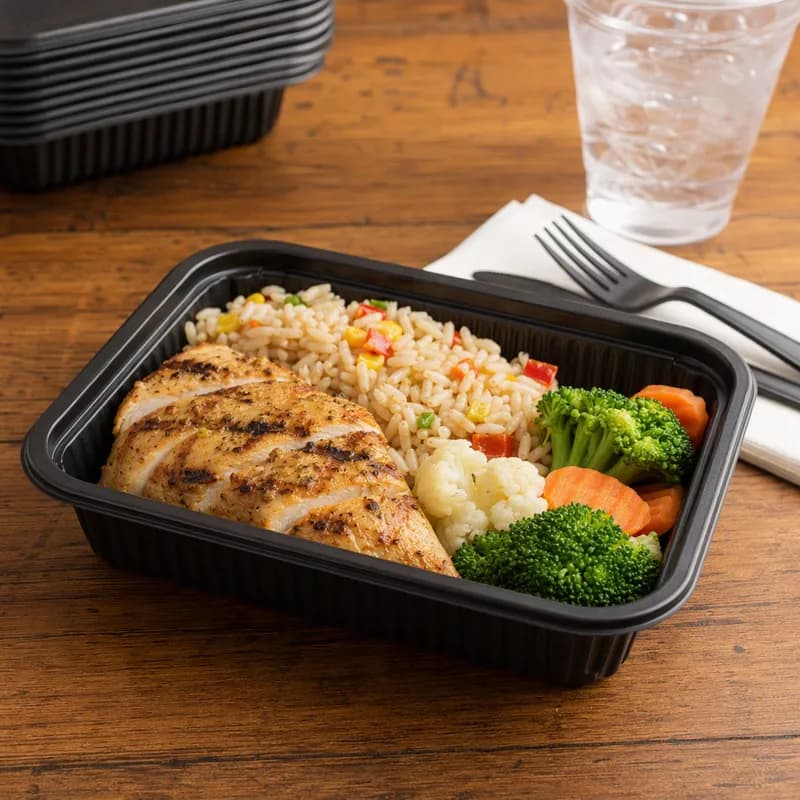 Take-Out Container Base 6X8 IN PP Oblong 500/Case
