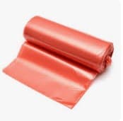 Victoria Bay Can Liner 43X48 IN 45-50 GAL Orange Plastic 1.5MIL 10 Count/Roll 10 Rolls/Case