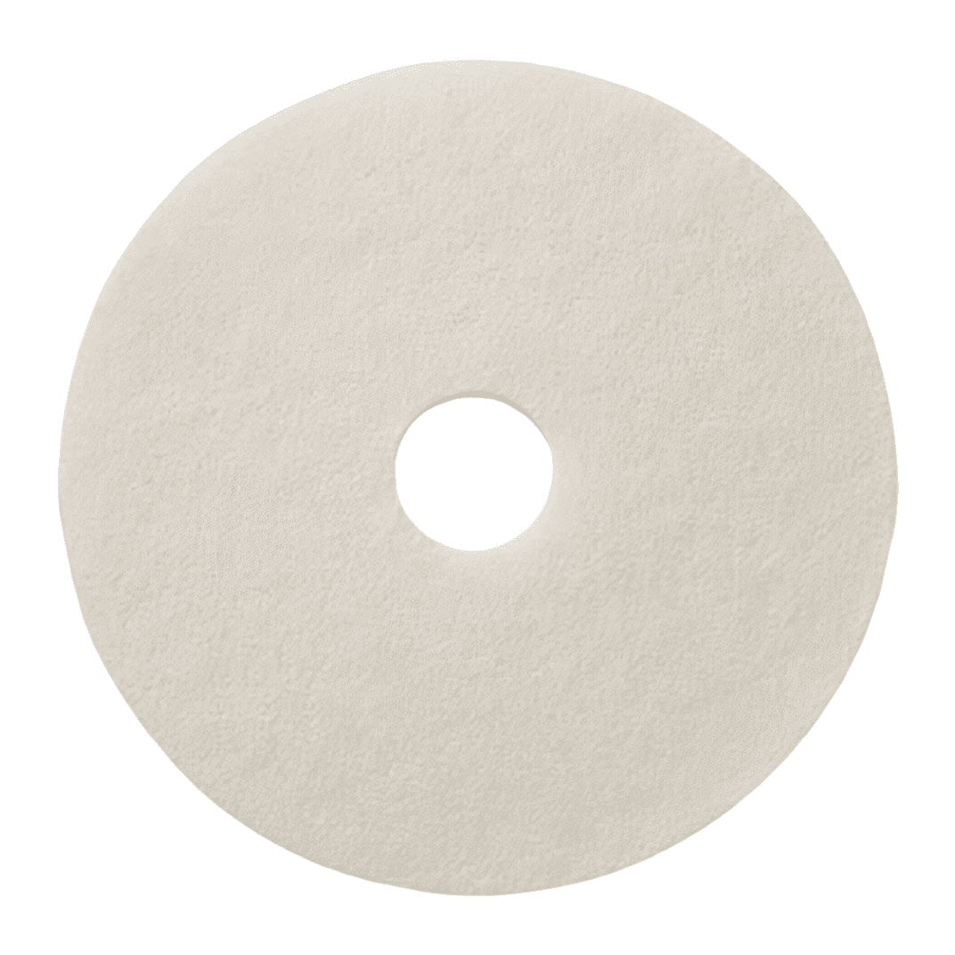 Victoria Bay Polishing Pad 17 IN White Synthetic Fiber 5/Case