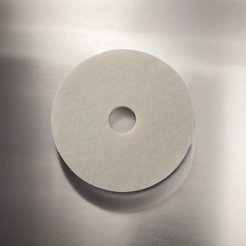 Victoria Bay Polishing Pad 17 IN White Synthetic Fiber 5/Case