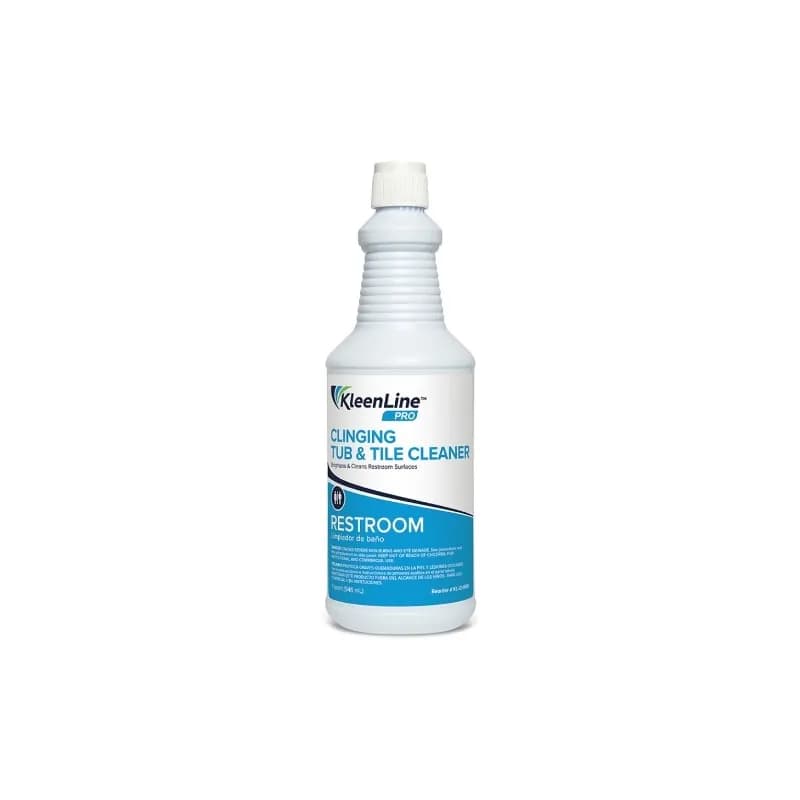 KleenLine™ Pro Mint-Wintergreen Tub & Tile Cleaner 1 QT RTU 9% Hydrochloric Acid (HCL) Individual Clinging 12/Case