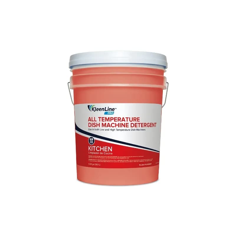 KleenLine™ Pro Dishmachine Detergent 5 GAL All Temperature 1/Pail