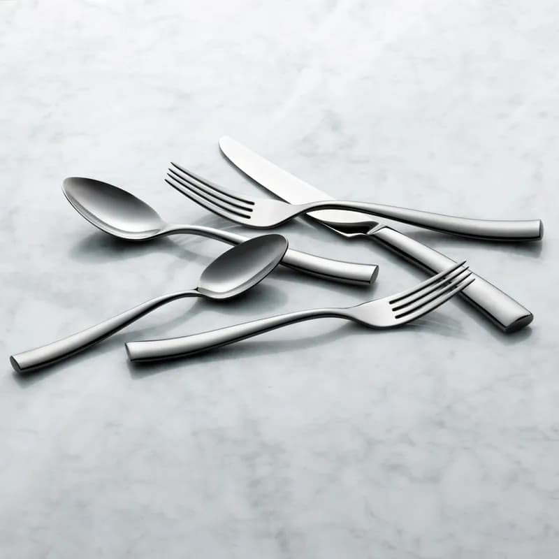Reserve by Libbey Steak Knife 18/10 Stainless Steel Silver Curved Handle 12/Dozen
