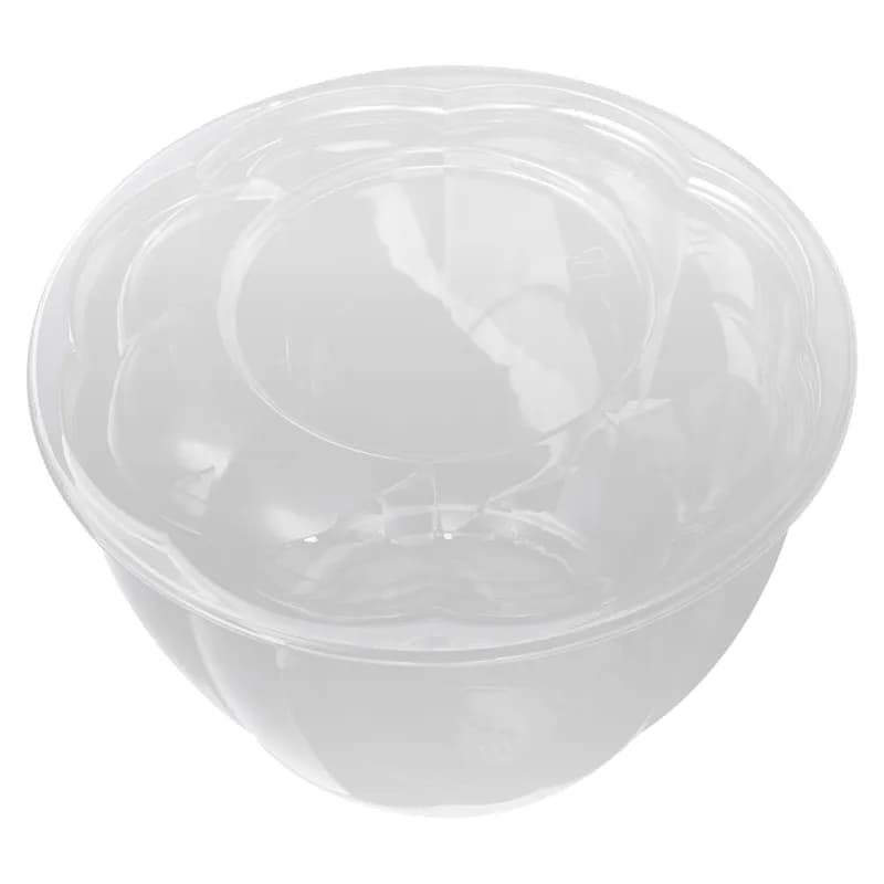 Victoria Bay Salad Bowl & Lid Combo With Dome Lid 48 OZ PET Clear Round Unhinged 150/Case