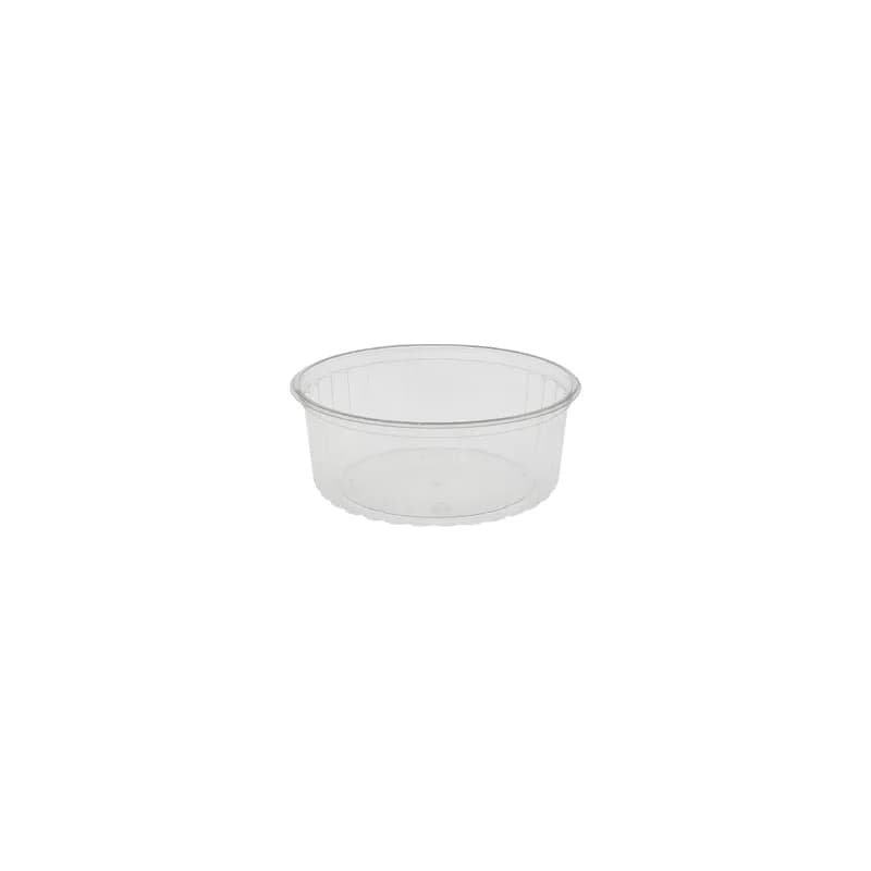 Mini Cream Pie Container 32 OZ 6.83X2.61 IN PET Clear Round Fluted 300/Case