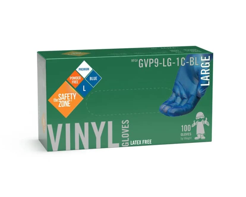 Gloves Blue 5MIL Vinyl Powder-Free 1000/Case
