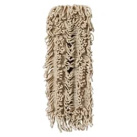 Bristles Dust Mop 18X5 IN White Synthetic Fiber 4PLY Loop End Disposable 1/Each